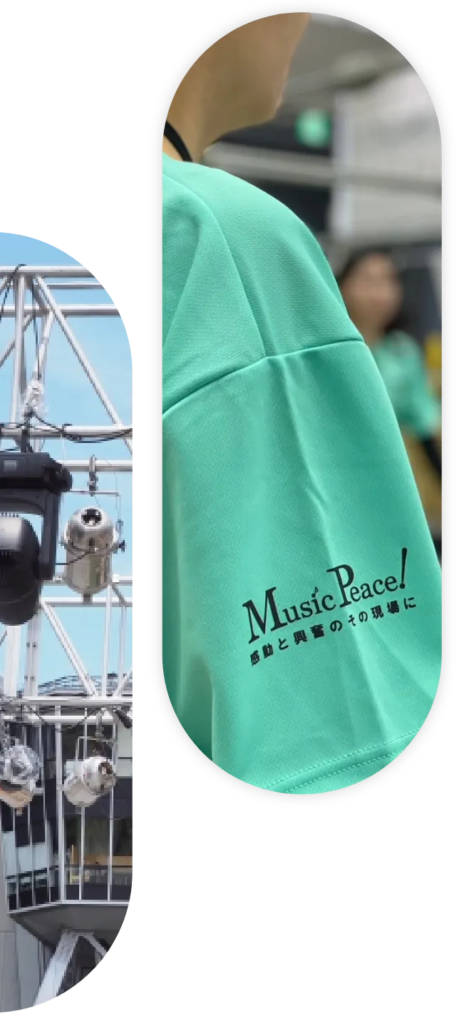 MusicPeaceのロゴTシャツ